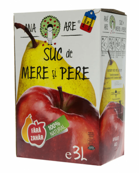 Suc De Mere Pere 100 Natural Ana Are 3l Comenzi Bauturi